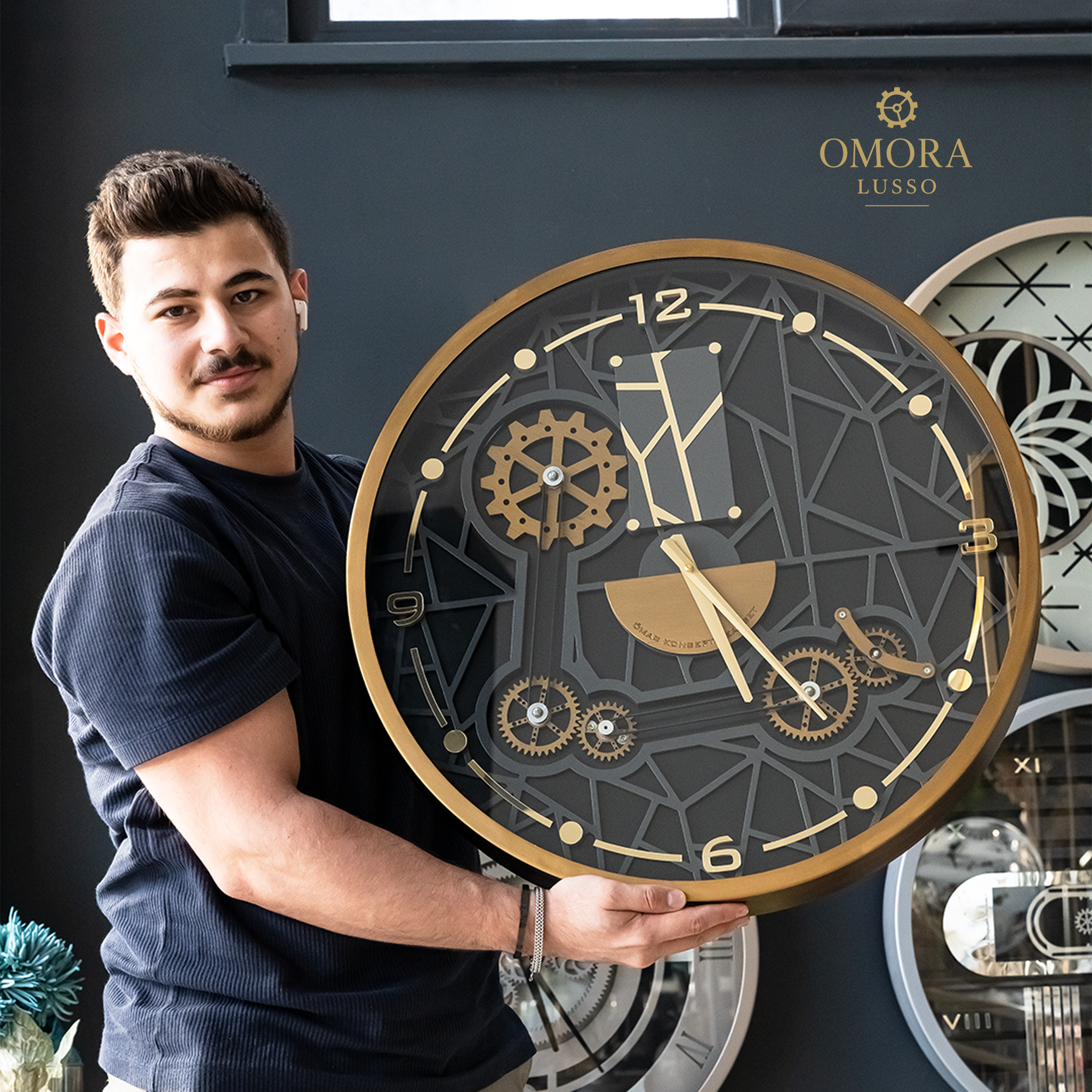 OMORA Dual Orbit — Antique Gold Edition